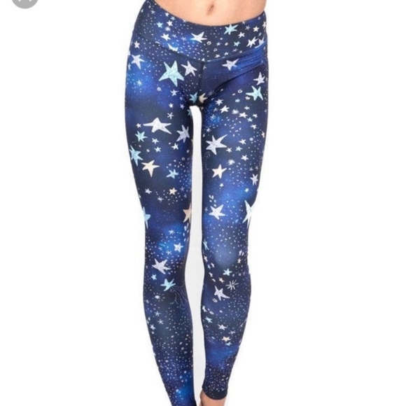 Dharma Bums Pants - Dharma Bums Night Sky leggings, Small